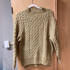 A New Day Target Tan Cable Knit Sweater Women’s XSmall